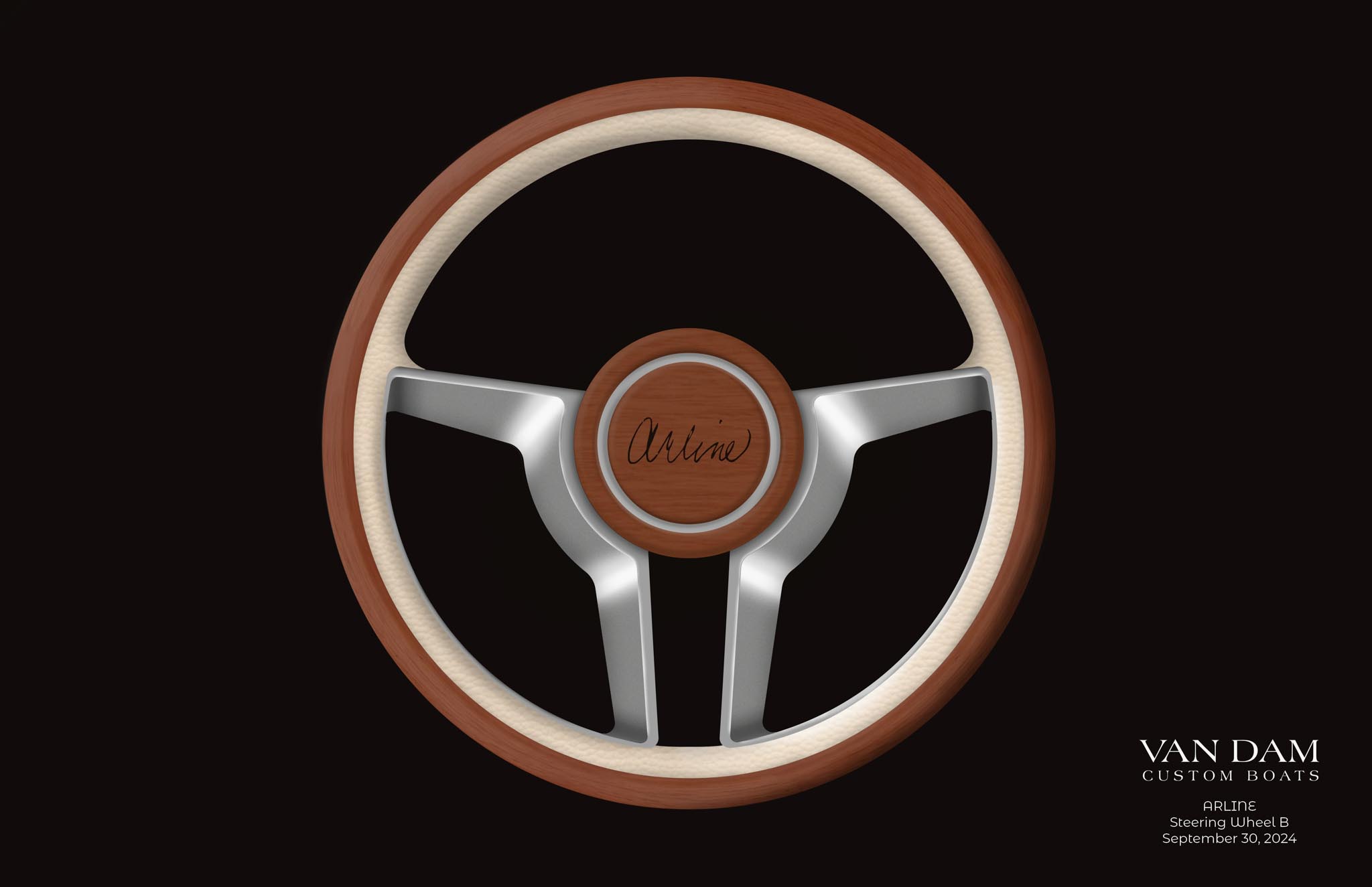 Arline steering wheel- rendering