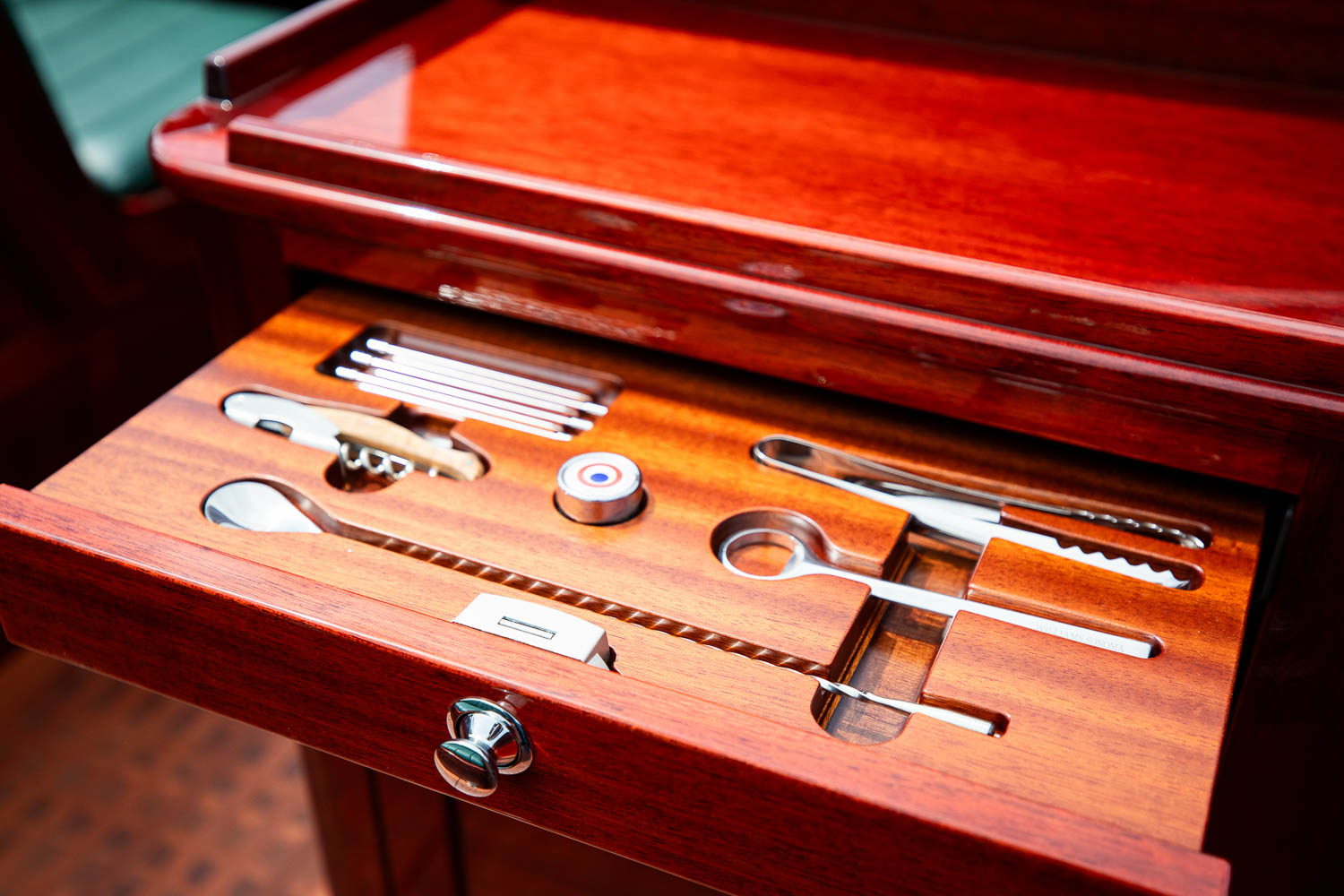 Last Call's hand carved cocktail gear